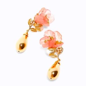 🌈2/$30 New Zara Floral Cluster Drop Earrings